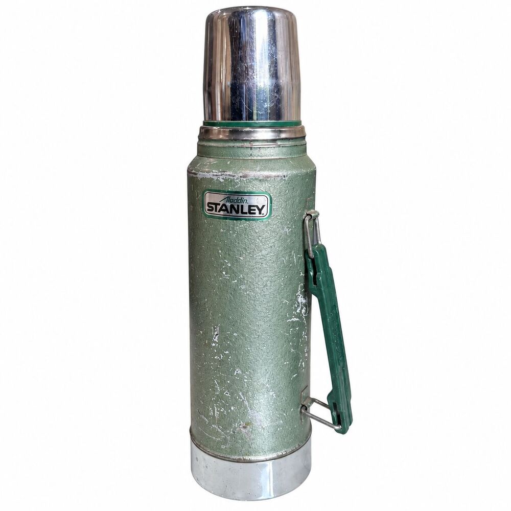 Vintage 1991 Aladdin Stanley A-944DH 1 Quart Thermos Green Made in USA
